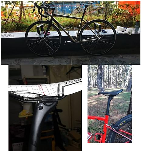 Miniatura 8 de Tija de sillín de bicicleta ultraligera de fibra de carbono T800, especificación 27.21.244 in x 35015.748 in, desplazamiento 0.787 in, ángulo de