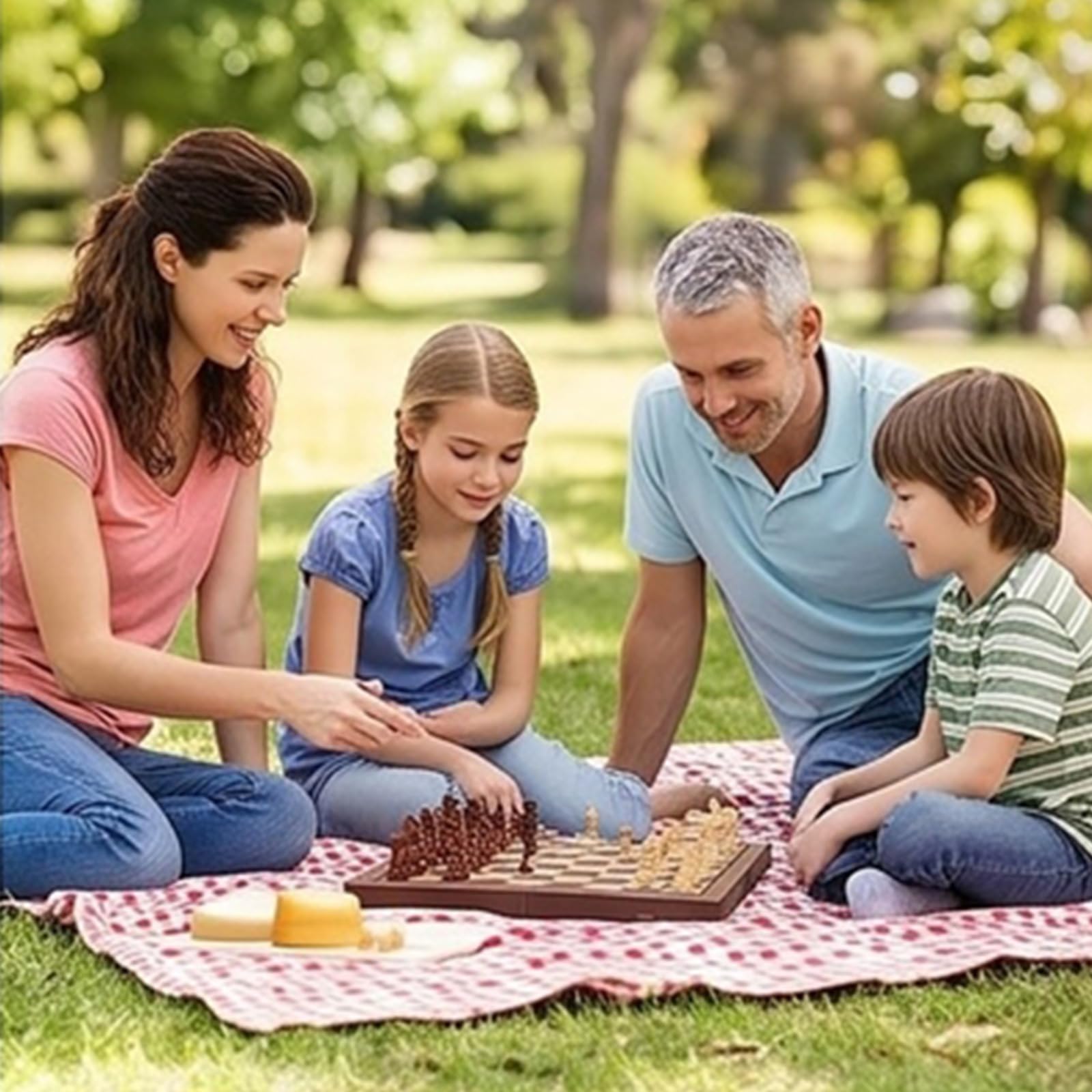 Tragbares kleines magnetisches Schachspiel, zusammenklappbares Schachbrett, Brettspiel, Kunststoff, Kinderspielzeug, Outdoor Unterhaltung, Lernen, zusammenklappbares Schachbrett, Brettspiel