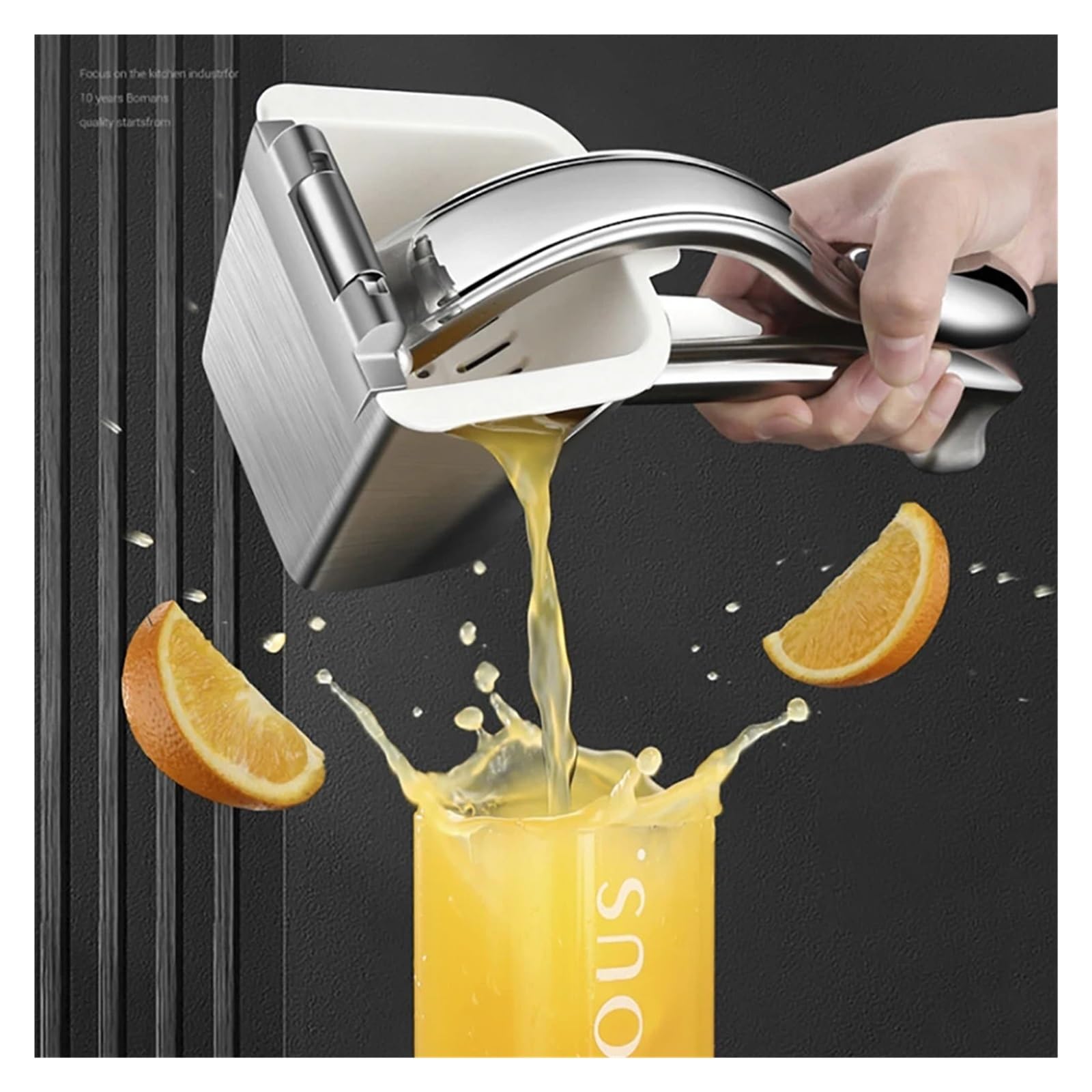 Exprimidor manual de limones y naranjas acero inoxidable, herramienta cocina