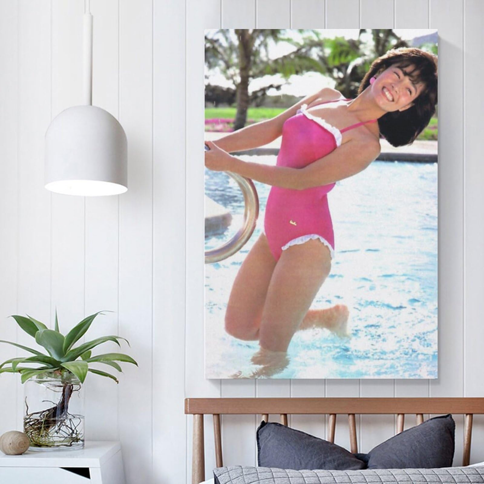 Amazon.co.jp: 柏原芳恵水着セクシー写真絵画ポスター オフィス ベッド