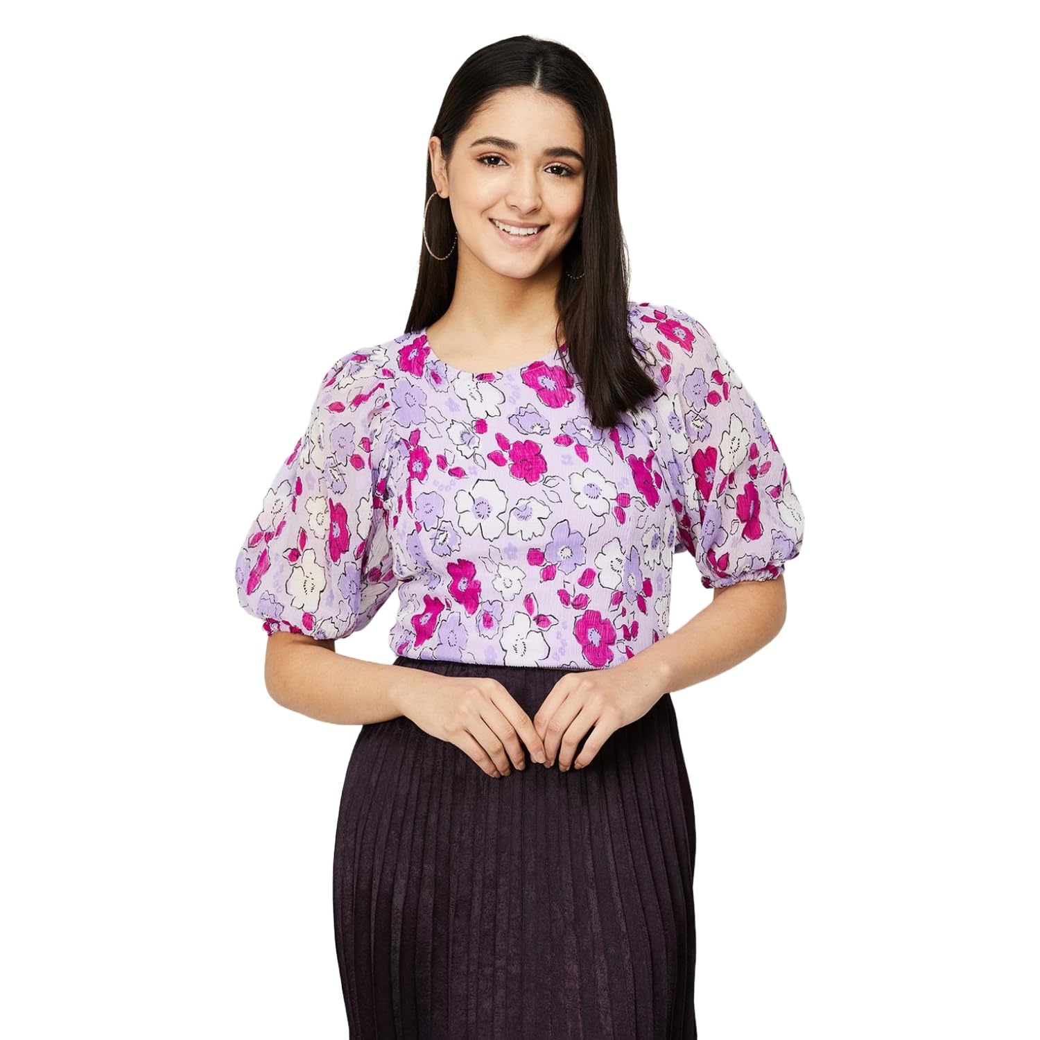 ginger by Lifestyle Women Polyester Regular Fit Printed Top-picture-12