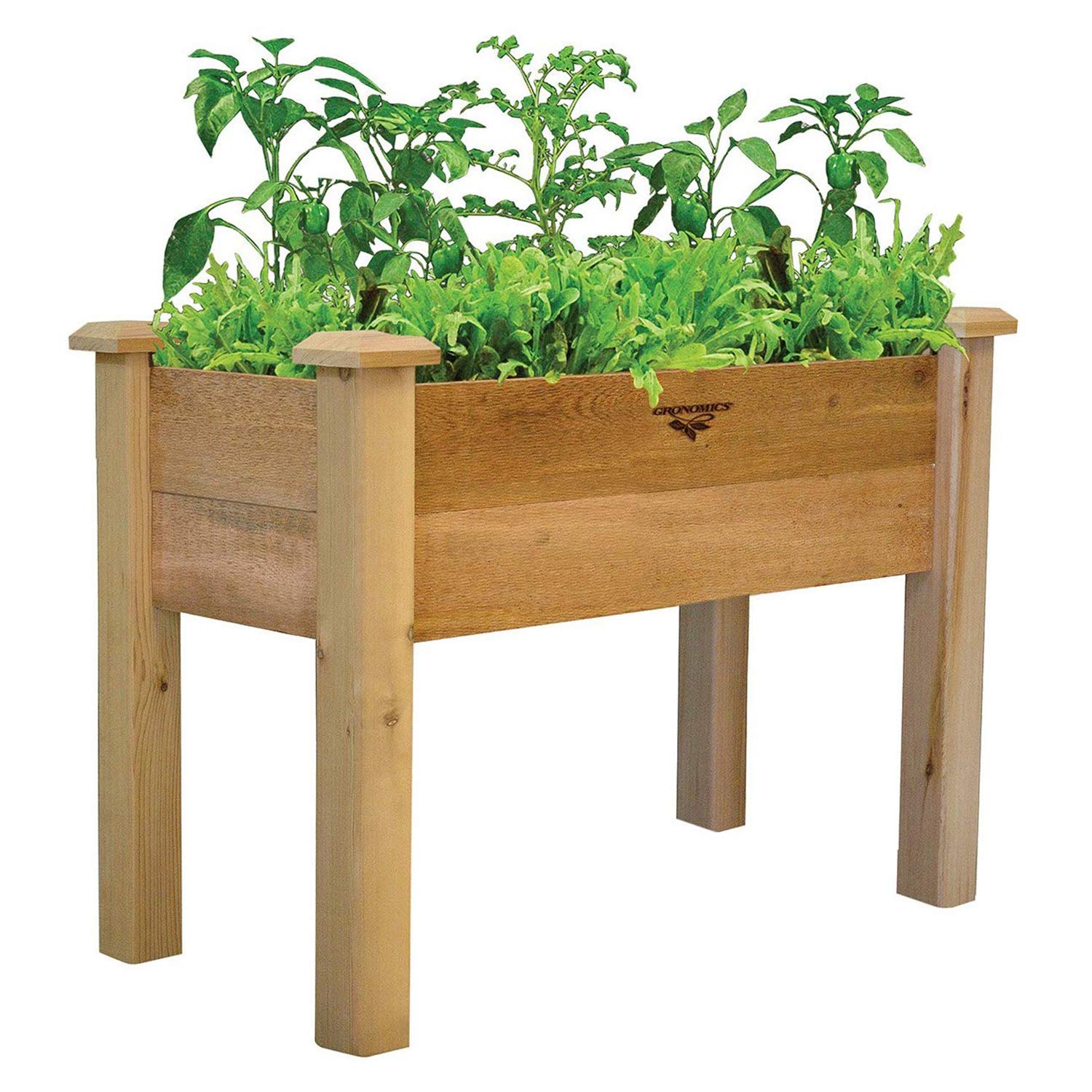 Gronomics Rustic Elevated Garden Bed, 18 by 34 by 32"