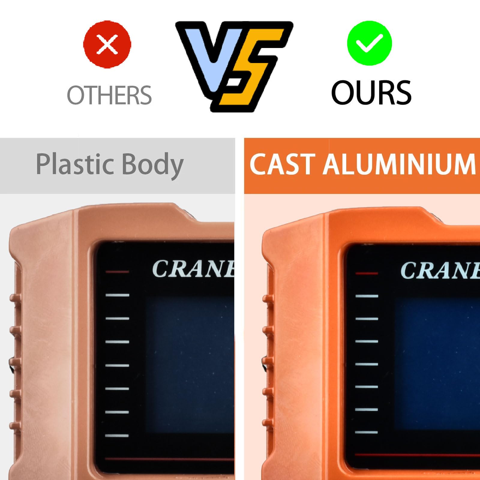 Tiandirenhe Bilancia digitale per gru da 1000 kg/2200 libbre, bilancia digitale per gru industriale resistente, retroilluminazione LCD con cambio unità/tenuta dati/tara/zero per fattoria, bestiame