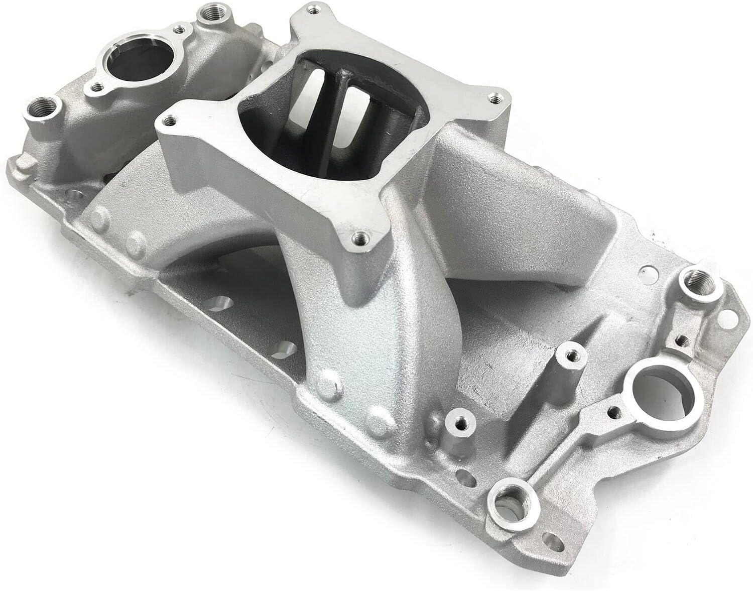 Aluminum Stain 1957-1995 HI RISE Small Block Chevy Single Plane SBC Intake Manifold 350 400 3500-8000RPM RANGE