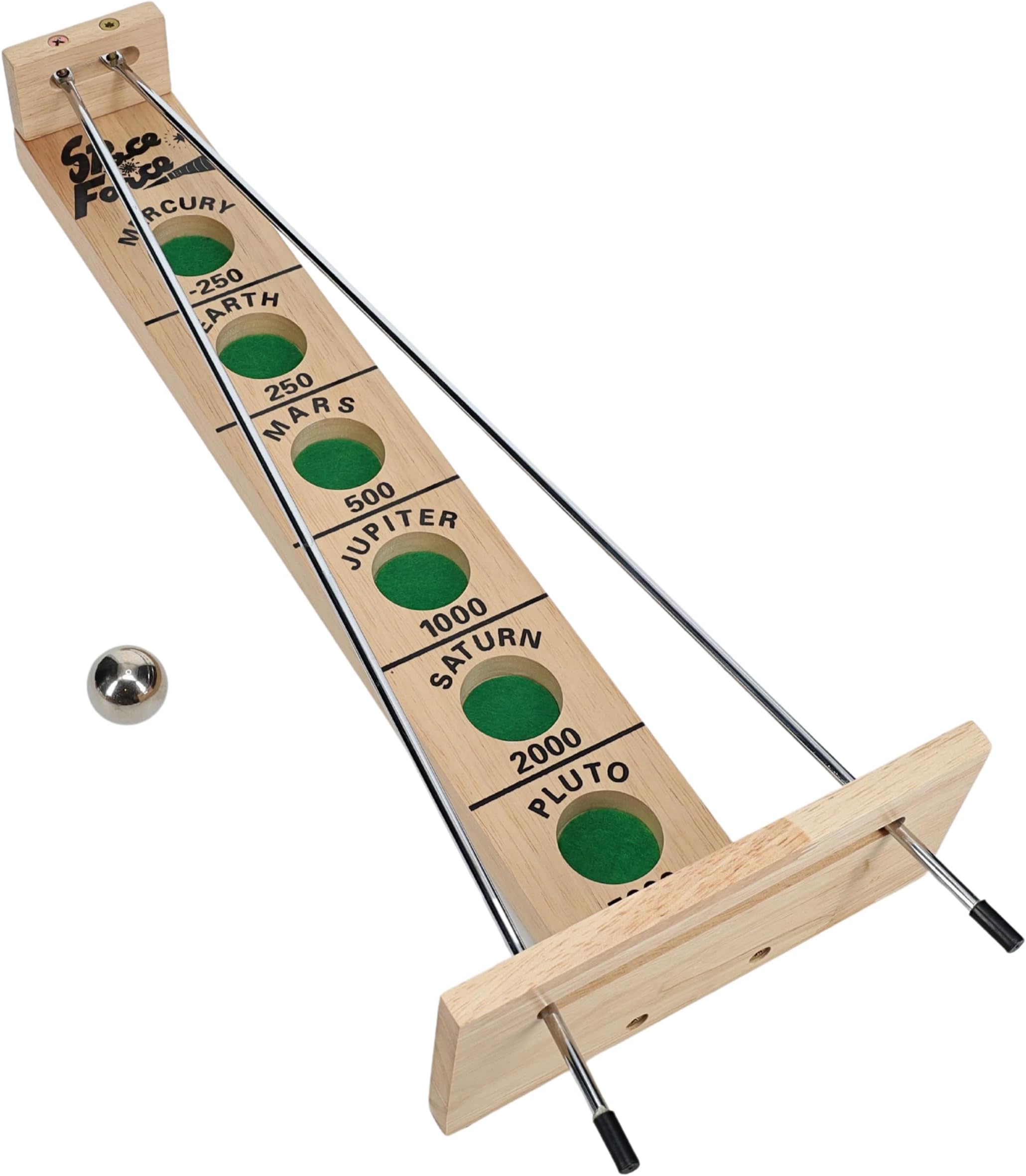 Shoot The Moon - Classic Solid Wood Rolling Ball Game for Family Fun & Skill Building, Enhances Social Skills, Patience & Perseverance