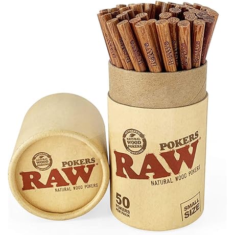 RAW Natural Wood Pokers: Pack, Push, and Roll with Poke-worthy Precision