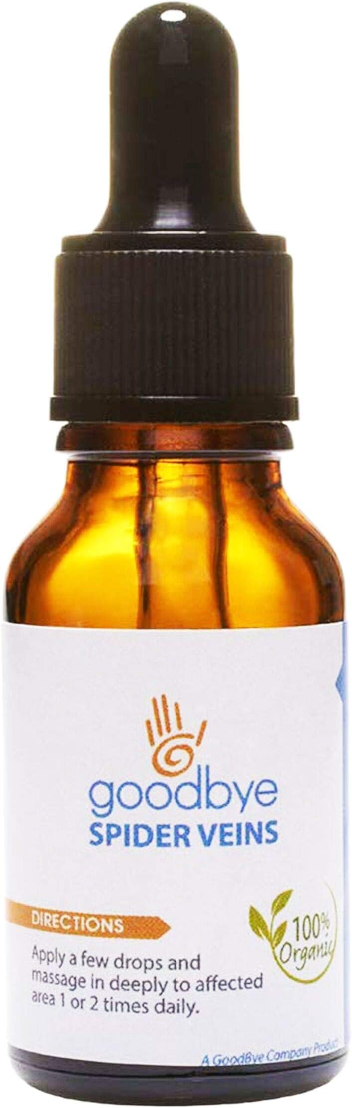 Goodbye Spider Veins Essential Oil Serum for Natural Spider Vein Treatment |Organic Remedy for Pain Free Removal of Spider Veins in Your Legs, Hands, Feet and Face