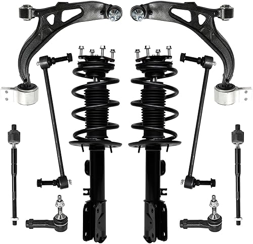 Miniatura 12 de Detroit Axle - Kit de suspensión frontal de 10 piezas para Chevy Trailblazer GMC Envoy XL Buick Rainier 9-7X Ascender, inferior y superior, 4 brazos
