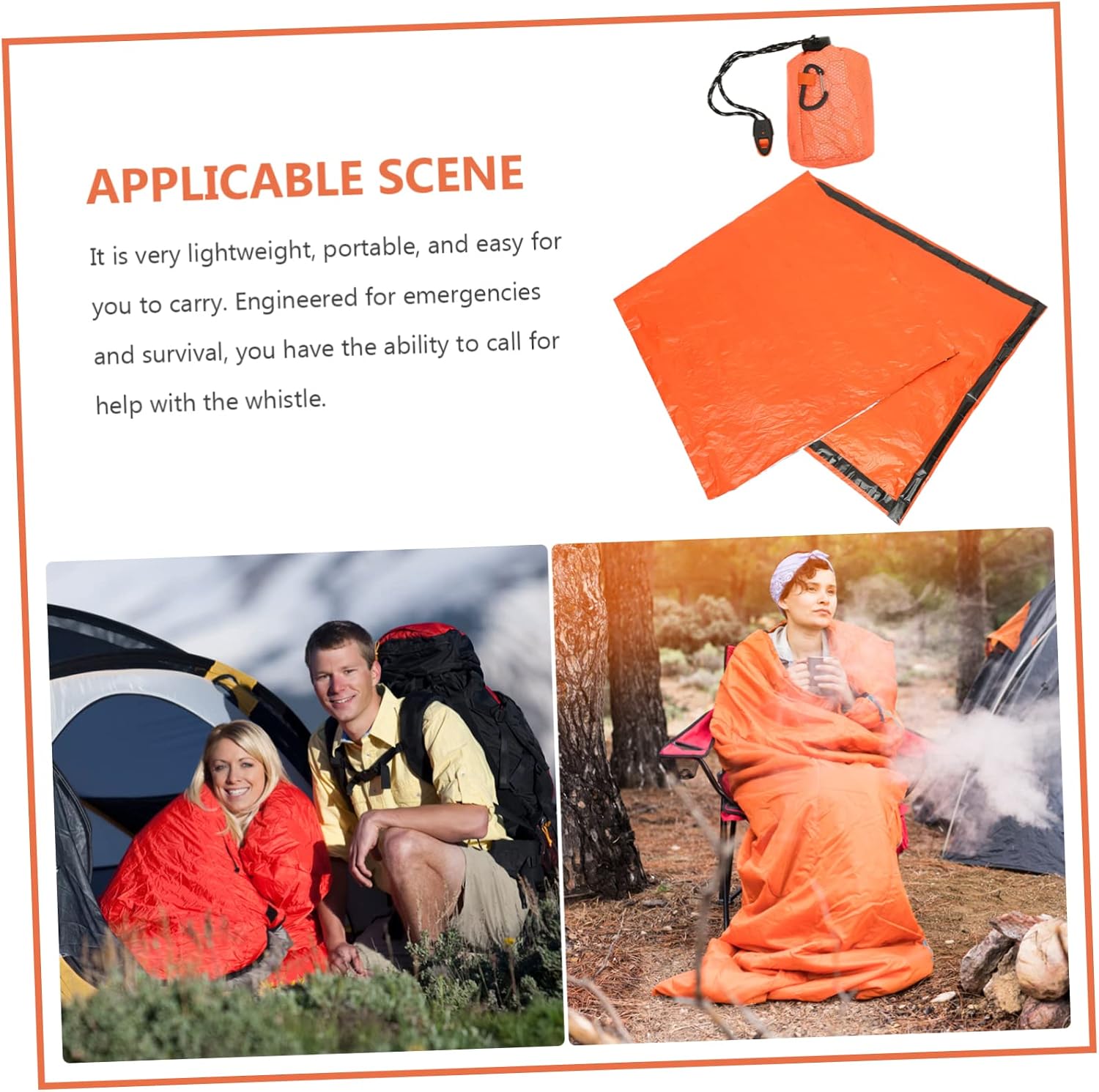 VANZACK Portable Emergency Kit with Drawstring Storage Bag Lightweight Survival Gear for Outdoor Camping Hiking and Trail Running