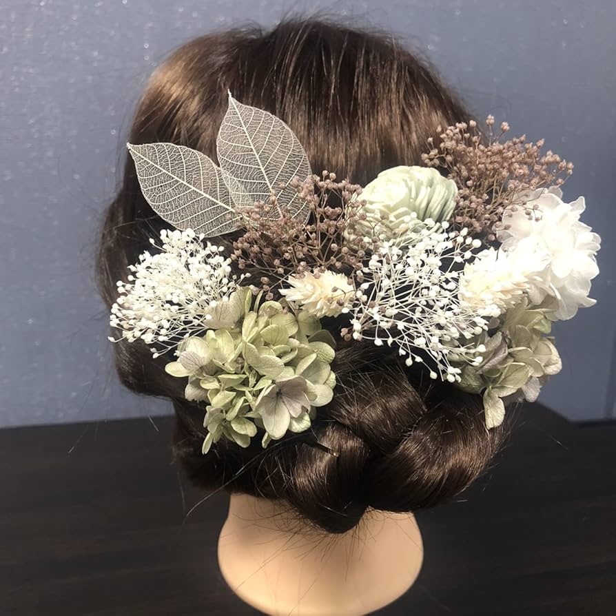 Amazon.co.jp: Lulu's ルルズ ドライフラワー ヘッドパーツ ナチュラル