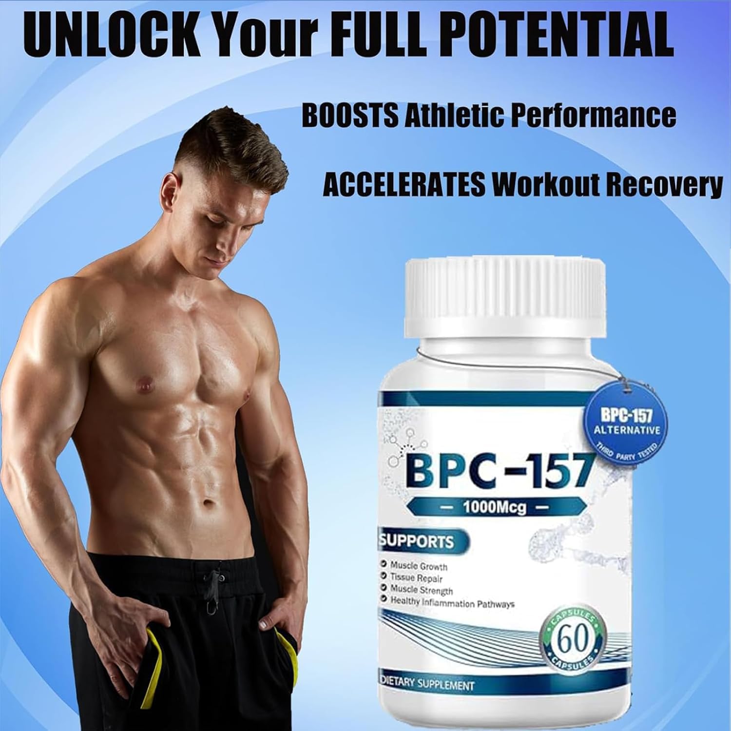 bpc 157 benefits muscle growth BPC 157 Pro-New Protective Compound,BPC 157 Peptide Capsules, Gluten Free  Supplement 60 Capsules,1 Pack : Buy Online at Best Price in KSA