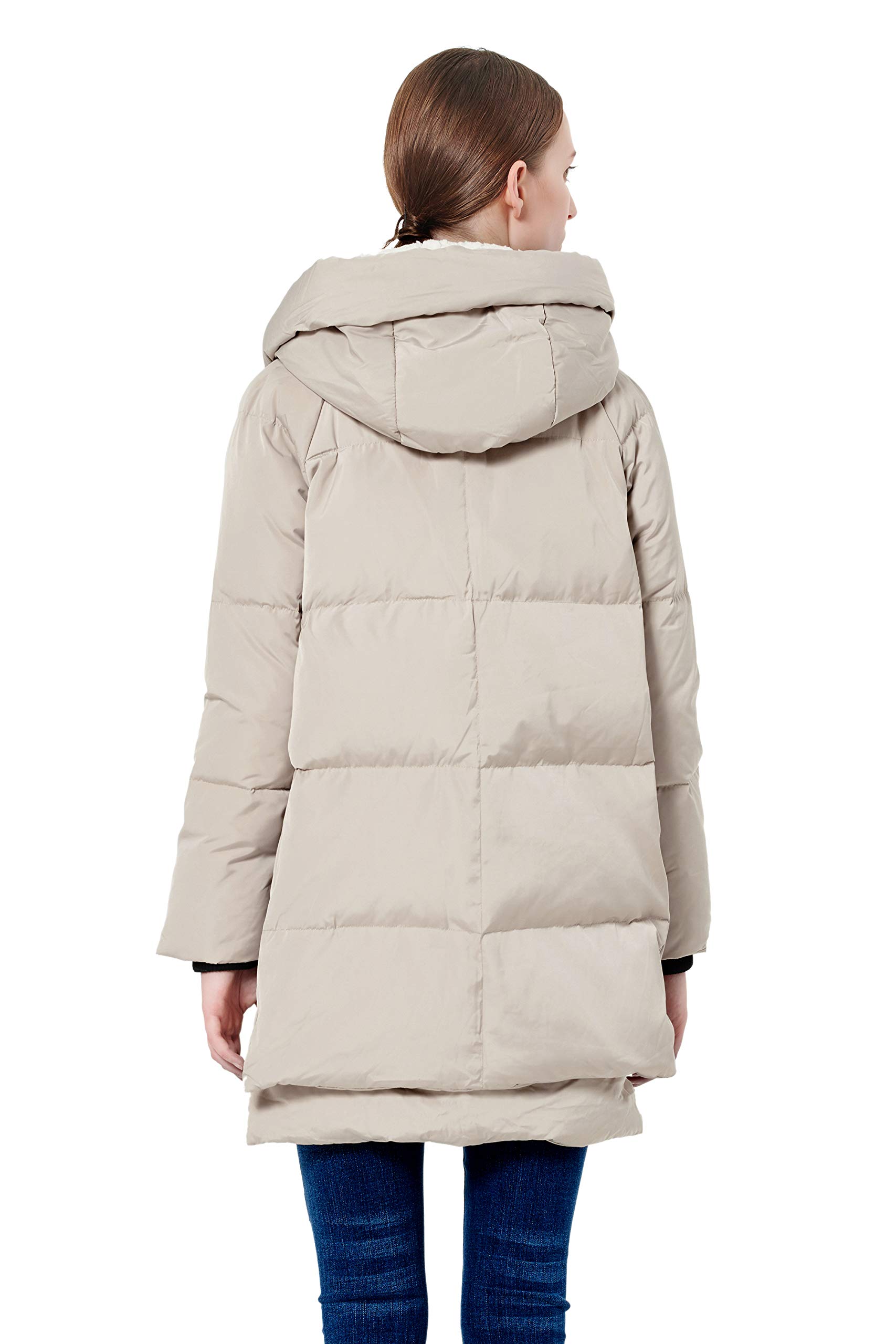 Orolay Women's Thickened Down Jacket Beige XX-Large