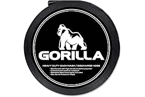 GORILLA - 50ft Heavy-Duty Pool Backwash Hose with Clamp