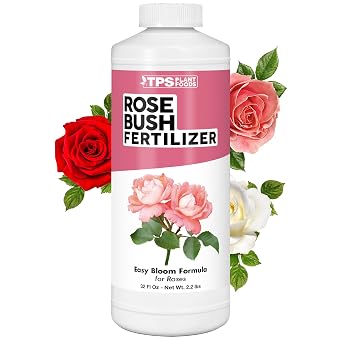 Rose Bush Fertilizer Liquid Plant Food for More Blooms, 32 oz