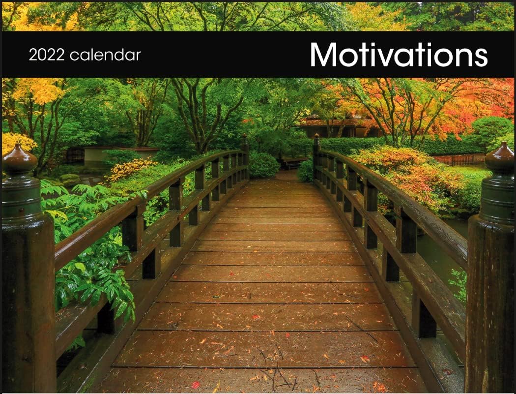 Motivations 2022 Hanging Wall Calendar 19" x 11" (Open