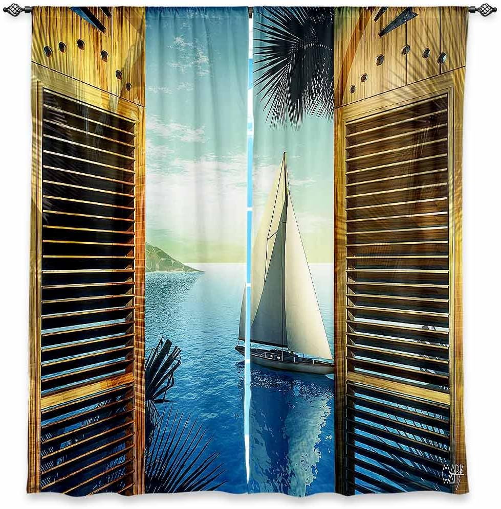 Window Curtains Unlined from DiaNoche Designs Unique, Decorative, Funky, Cool by Mark Watts Set Sail
