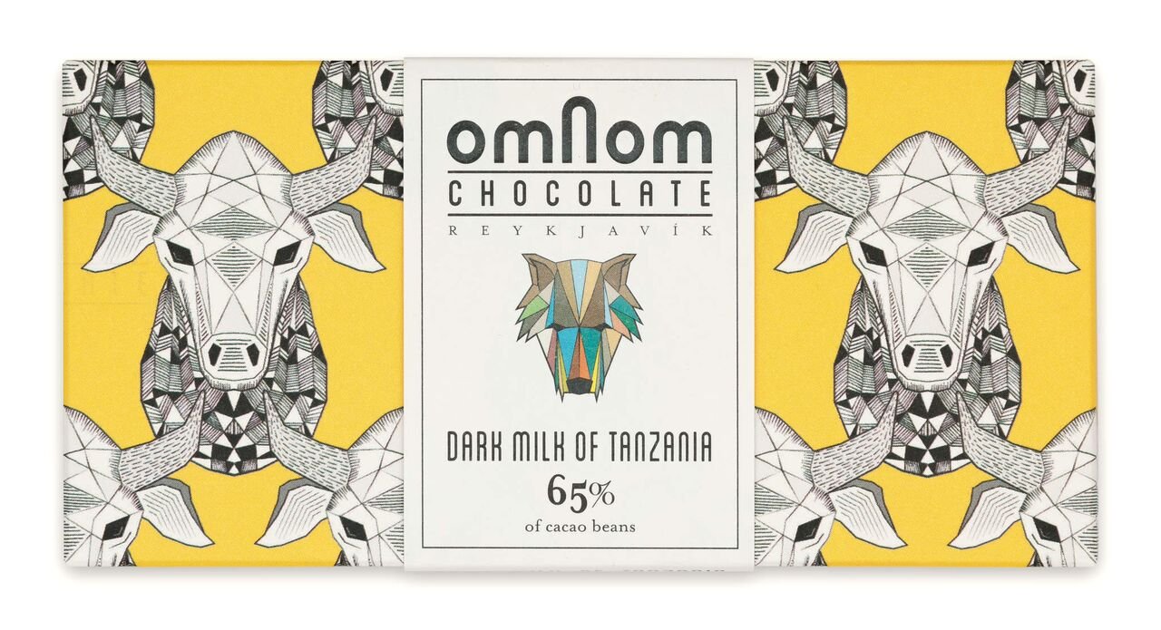 OmNom Milk of Tanzania | 65% Single Origin Tanzania Cacao | Icelandic Bean To Bar Chocolate by OMNOM CHOCOLATE REYKJAVIK | Case Pack | 10 x 60g Bar