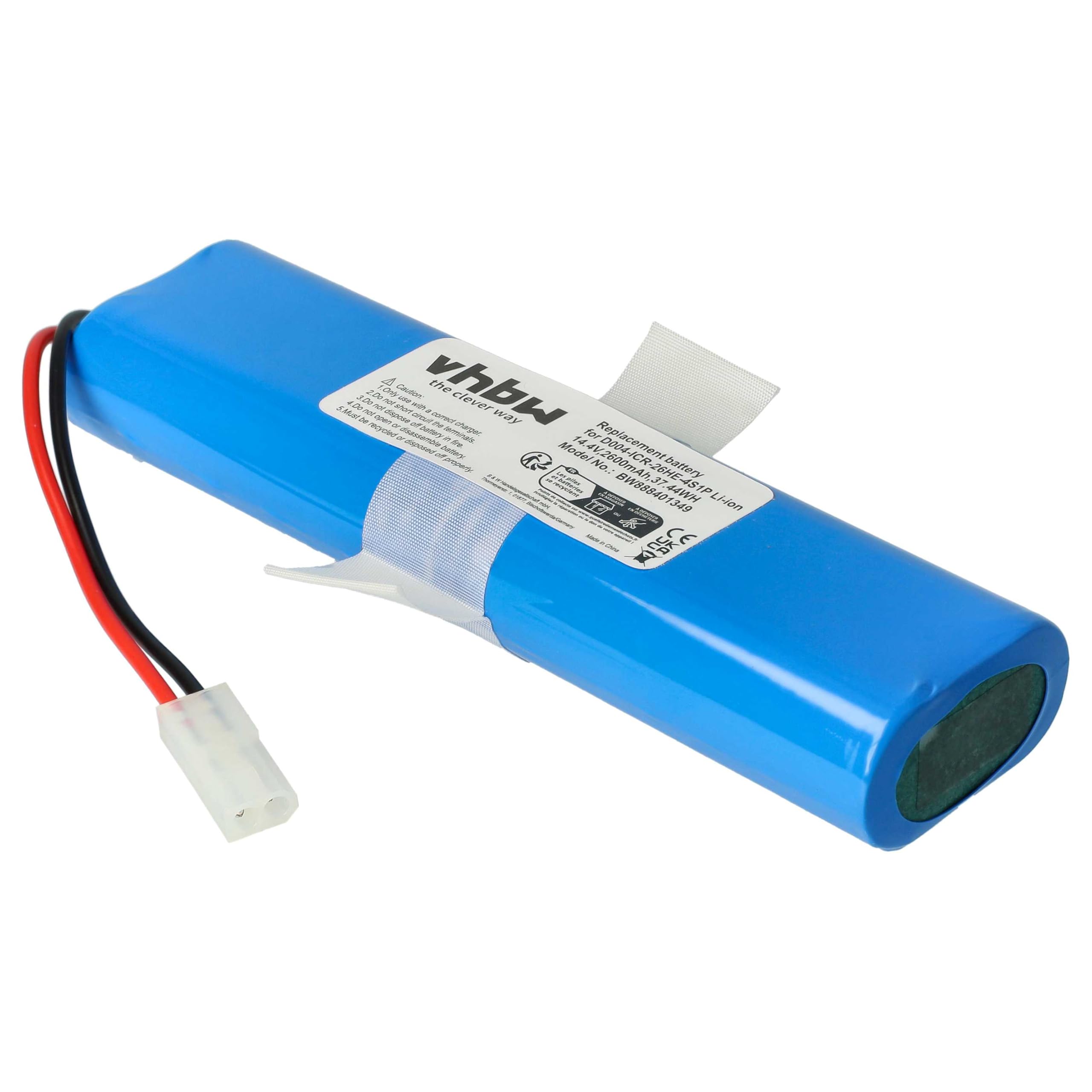 vhbw Akumulator kompatybilny z odkurzaczem Rowenta X-plorer Series 75, 75S+, 75S, 75, Series 95 (2600 mAh, 14,4 V, litowo-jonowy)