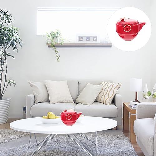 Miniatura 6 de Cabilock 1 Set of Ceramic Tea Cup Set Lucky Cat Ceramic Teapot Tea Strainer Porcelain Tea Cup with Shockproof Storage Case Portable Ceramic Tea Cup