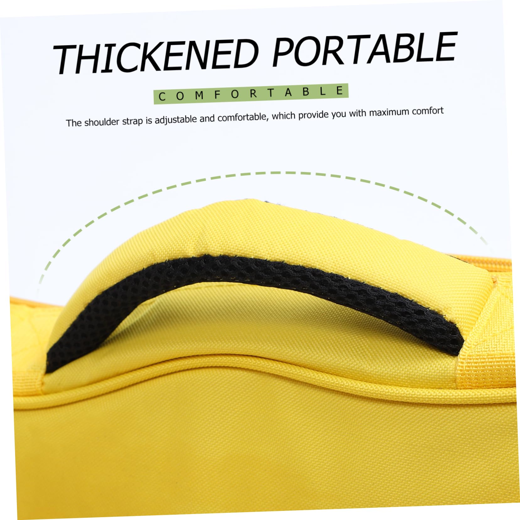 GALPADA Bolsa para Ukelele Acolchada de Oxford Resistente y Forro Grueso, Capacidad Grande, Tamaño para 26/27 Pulgadas, Adecuado para Transportar Ukeleles Amarillos