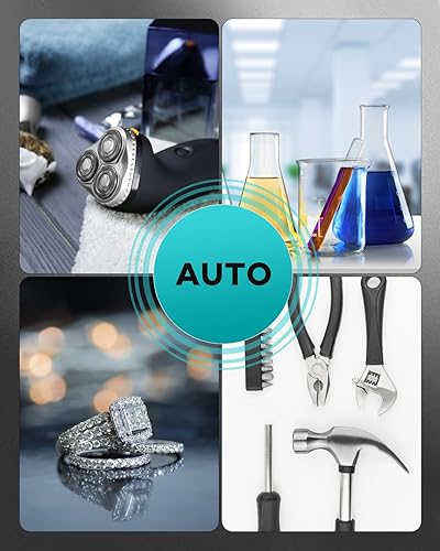 Miniatura 8 de Limpiador ultrasónico de piezas de 30 litros, limpiador ultrasónico de joyería de diseño automático con calentador y temporizador para carburador de