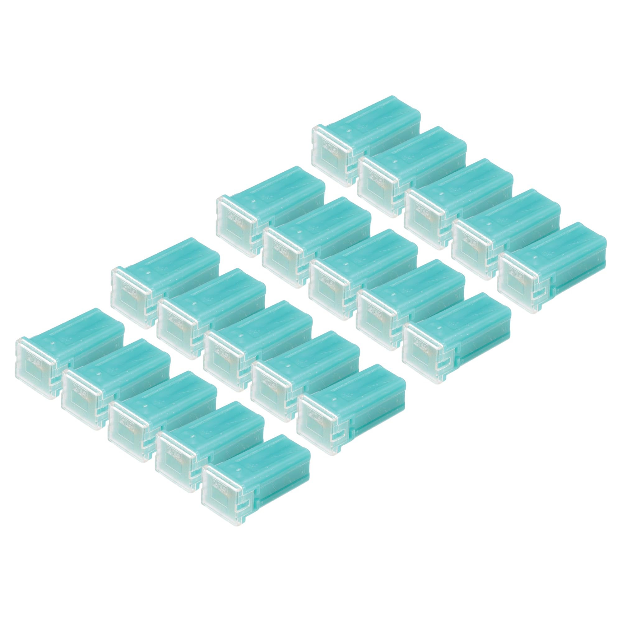 Hihaha 20A Micro Cartridge Fuses/Inner FMM M-Case Type Fuses/Durable/20 Pcs