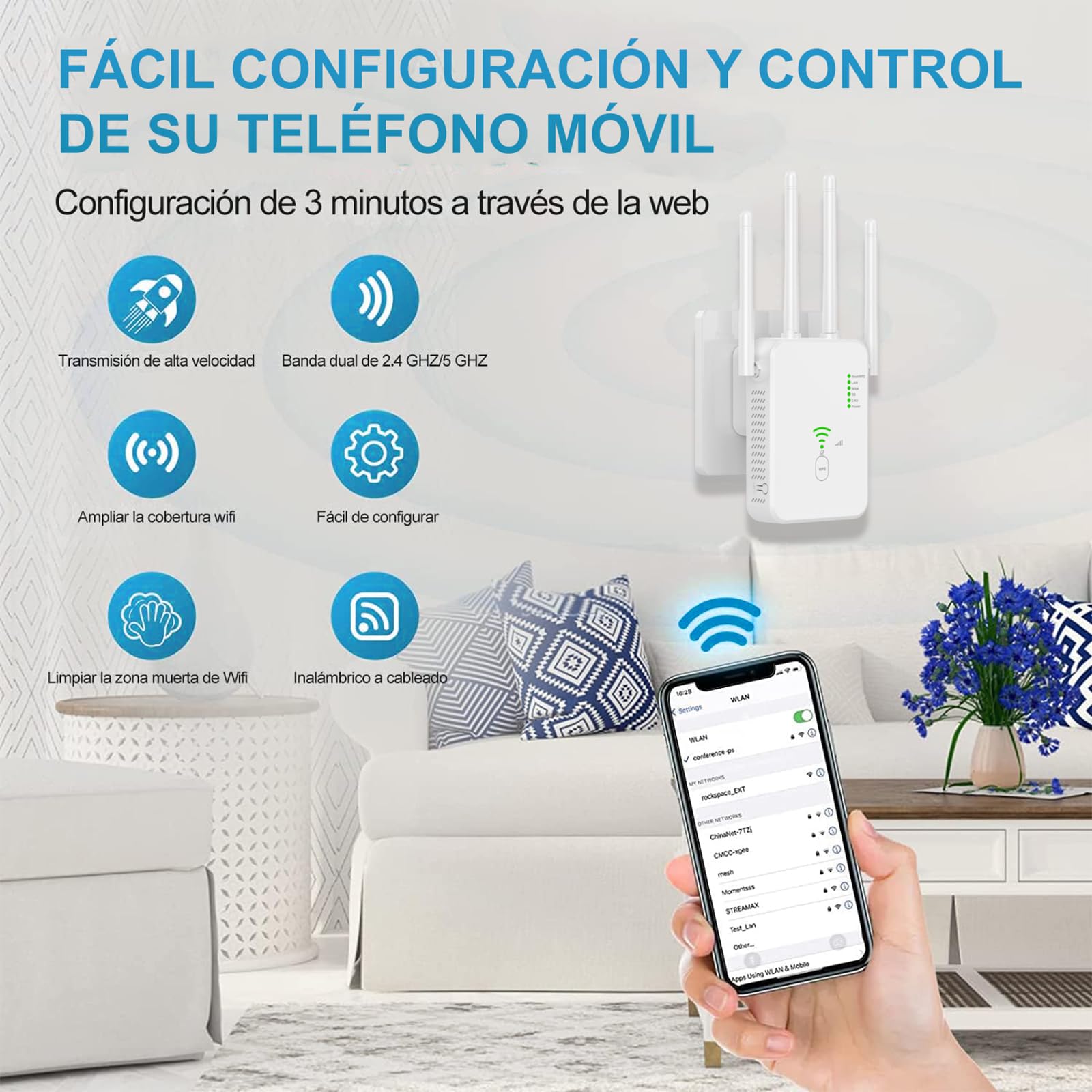 Móvil Repetidor Wifi Celular App Movil Android Aplicacion