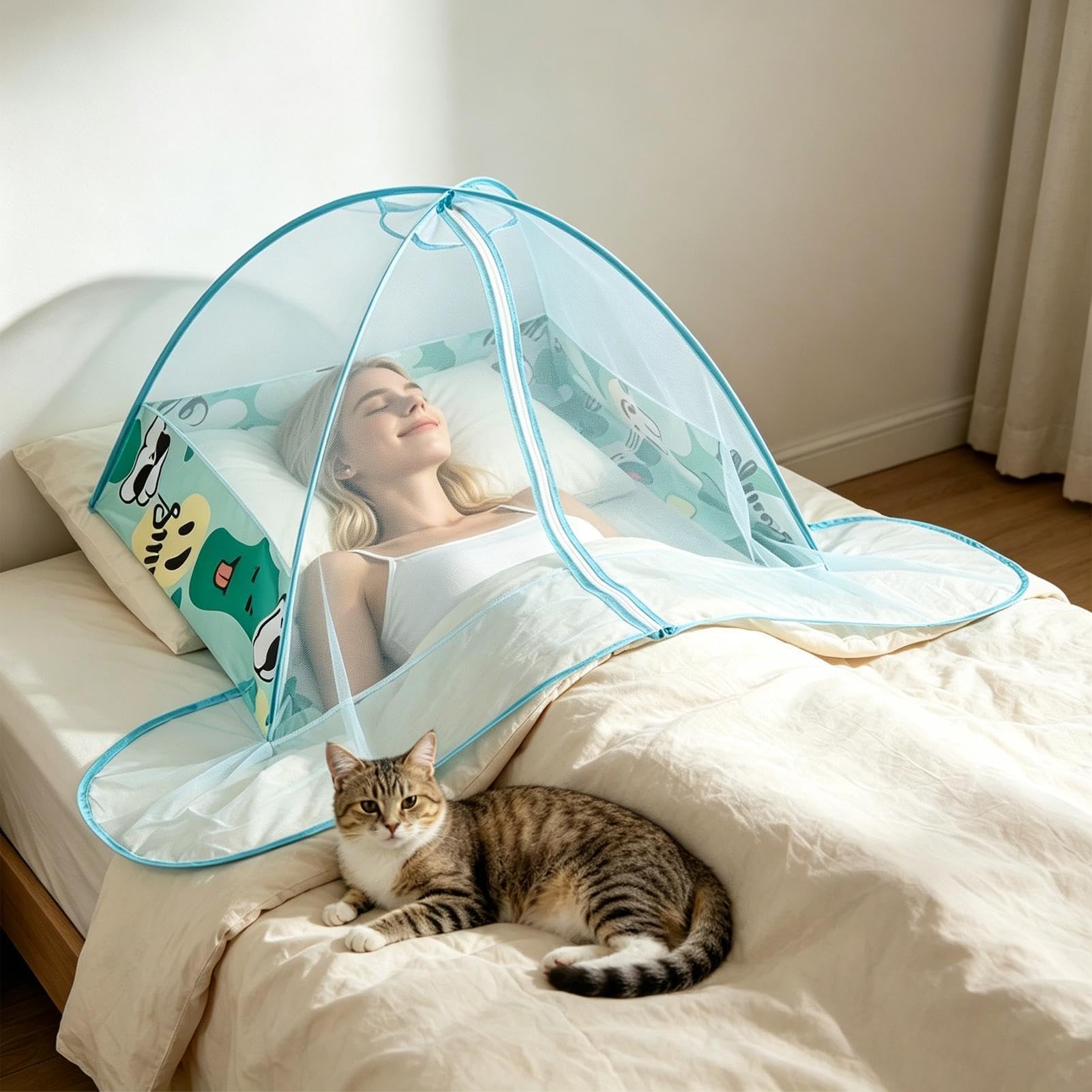Zanzariera Da Rete Portatile Pieghevole Traspirante | Tenda Antimosche Per Per Bambini Esterno Patio Spiaggia Camper Viaggio Sonno Pesca Giardino Cortile Dormitorio Scuola