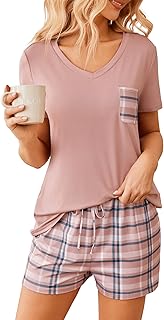 Pajama Short Sets For Women Picks collage image 1