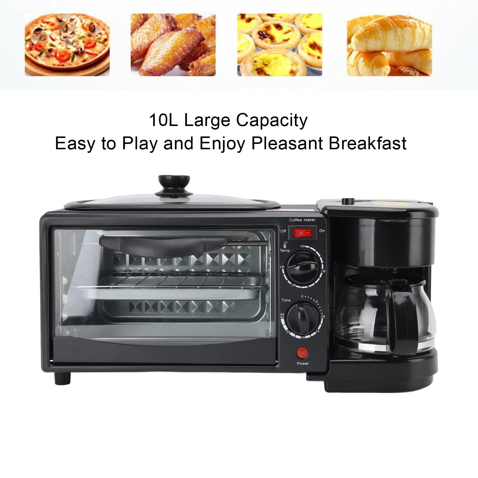 3in1 Breakfast Maker KW-206 ブラック SilverCrest 3-in-1 Breakfast Maker (SC-206) 9L_Black Price:Ghc485