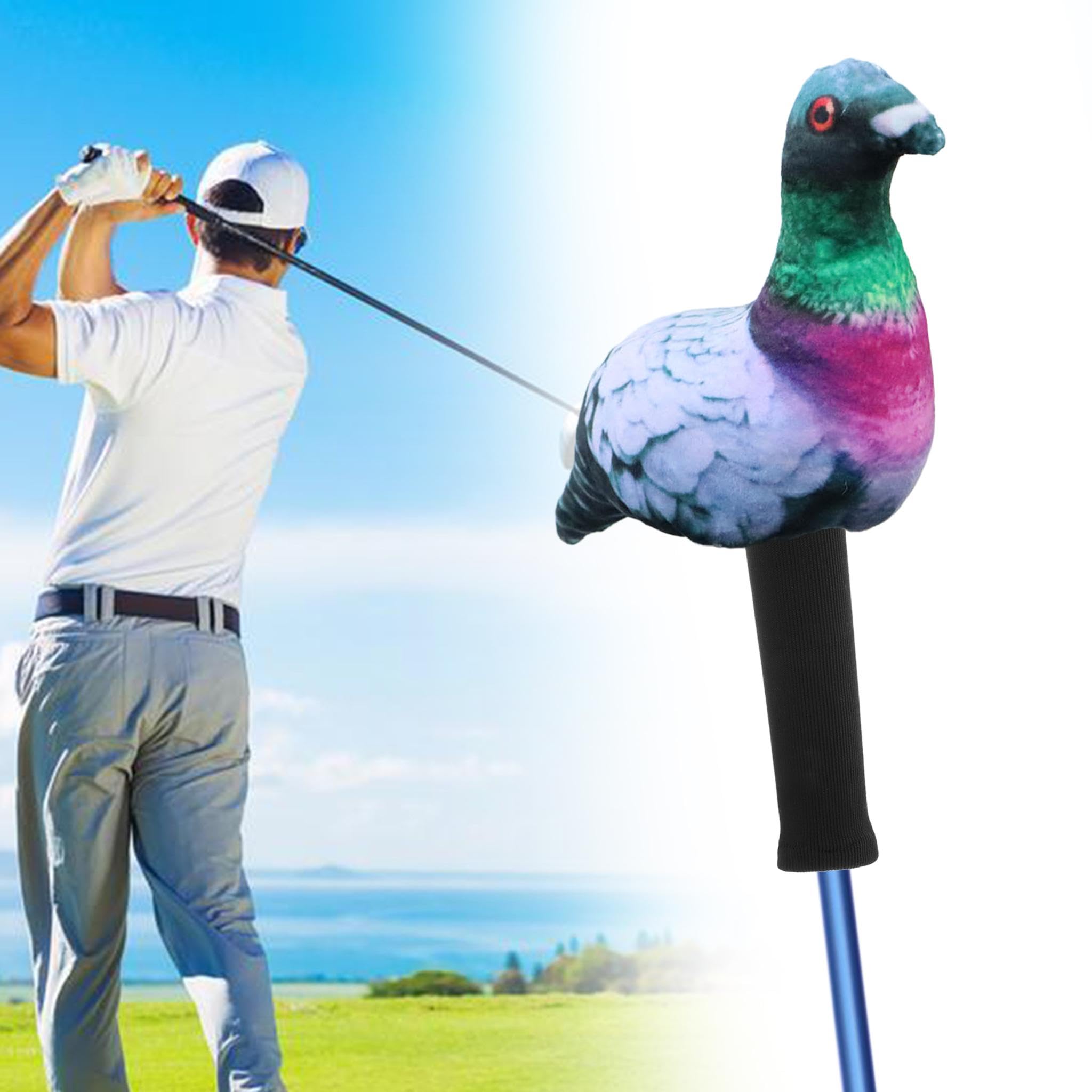 Animal Golf Holz Schlägerhaube | Lustige Kopfhaube für Golfer | Universelle Größe | Plüsch Schutz für Schlägerköpfe