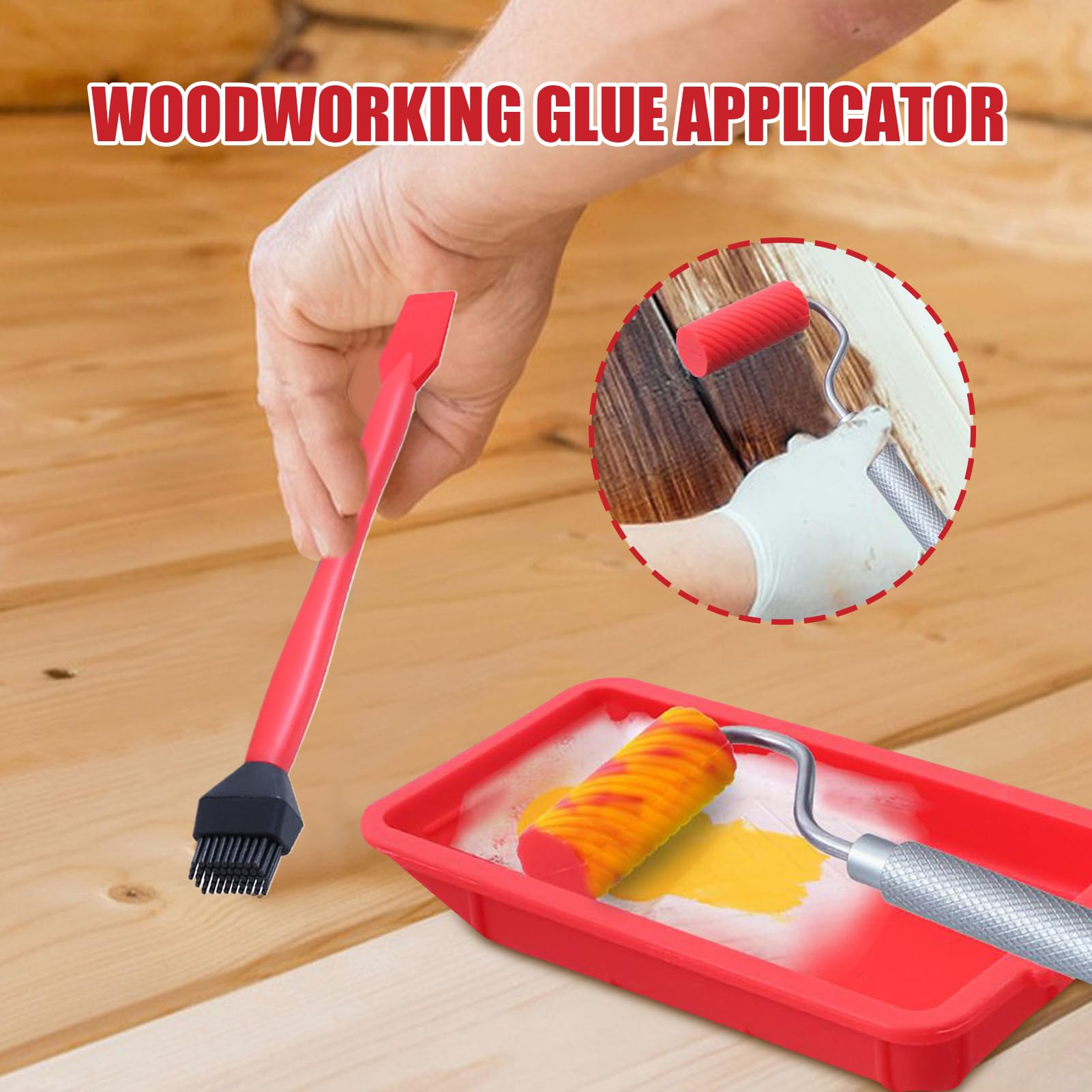 Glue Roller Bottle, Wood Glue Roller Bottle,21x10x5cm, Wood Glue Spreading Woodworking, Woodworking Tool