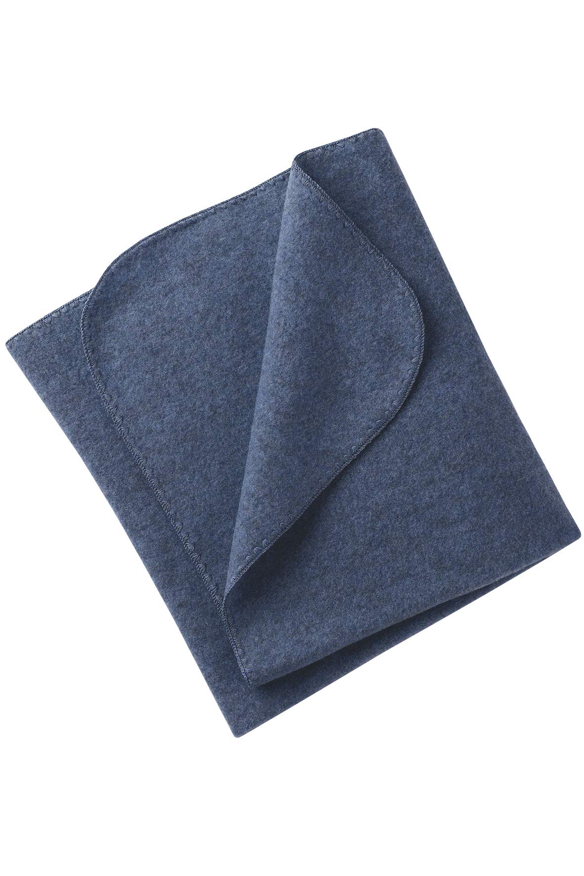 Engel Baby Blanket Wool Fleece, Blue blend, 80x100 cm