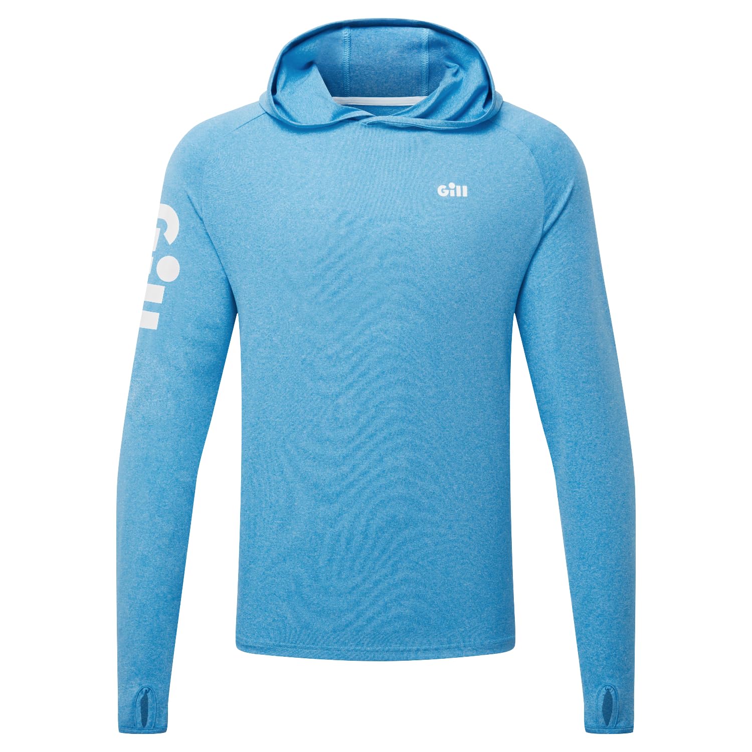 Gill Fishing Mens Infinity Hoodie - UPF 50+ Sun Protection, Quick Dry & Moisture Wicking (Mid Blue, XL)