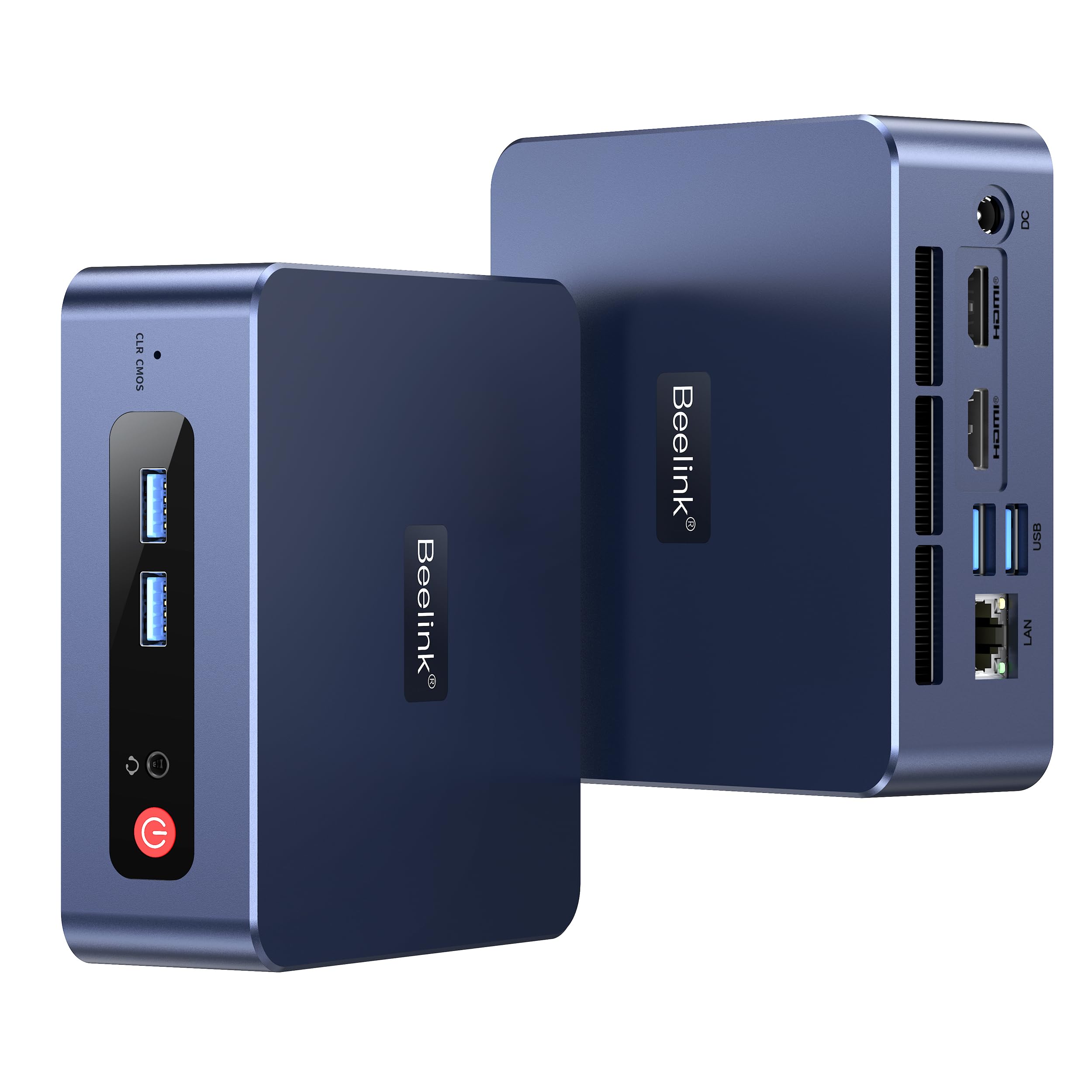 Beelink SER3 Mini PC AMD Ryzen 3500U Mini Computers, 16G DDR4 480G PCIe3.0 SSD, Dual HDMI 4K 60HZ Display, WiFi 5 BT5.0 Home Office Business Desktop PC