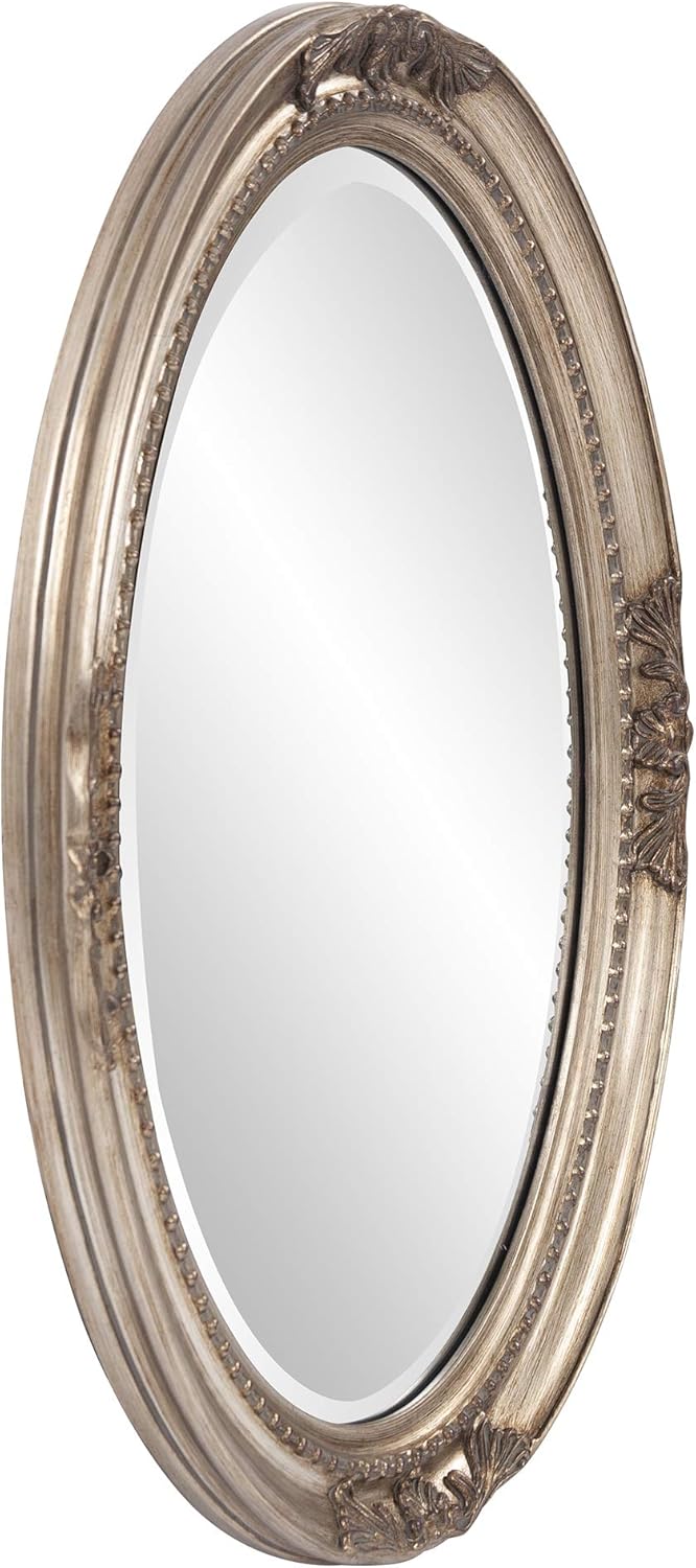 Exclusive Discount 60% Price Howard Elliott Queen Ann Oval Hanging Wall Mirror, Beveled, Vanity, Antique Silver Leaf, 25 x 33 Inch Exclusive Discount 60% Price Howard Elliott Queen Ann Oval Hanging Wall Mirror, Beveled, Vanity, Antique Silver Leaf, 25 x 33 Inch