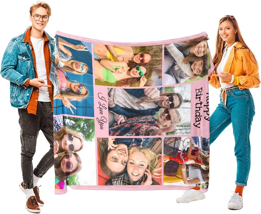 Amazon.com: Custom Blanket with Photos, Personalized Photo ...