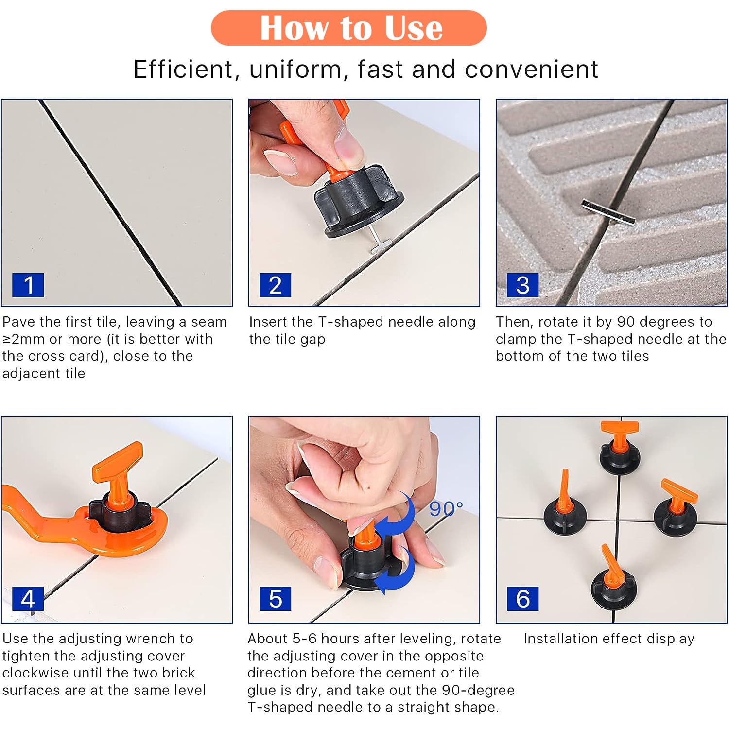 Tile Cutter Tile Leveling System Kit Reusable, With 100pcs Tile Leveler Spacers, 500pcs 2mm Tile Spacers, 2 Special Wrenches And 15 T-Shaped Steel Needles, Tile Wrench Set