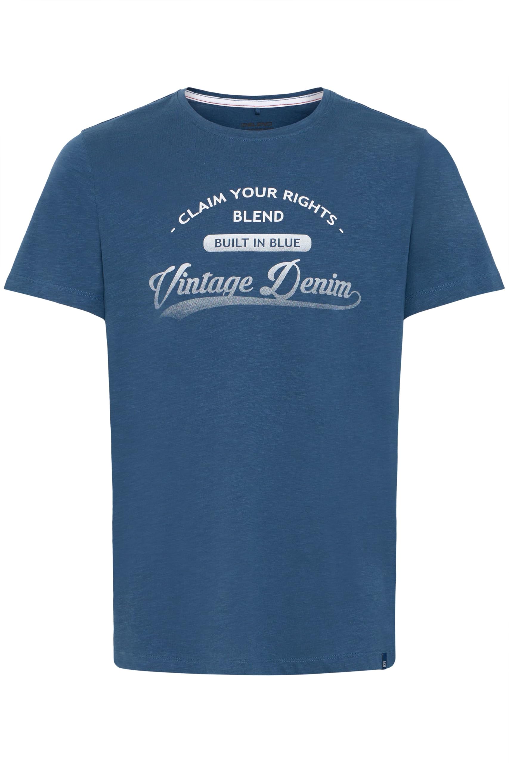 Blend BHPillo Herren T-Shirt Kurzarm Shirt mit Print Rundhals-Ausschnitt Baumwollmischung Regular fit