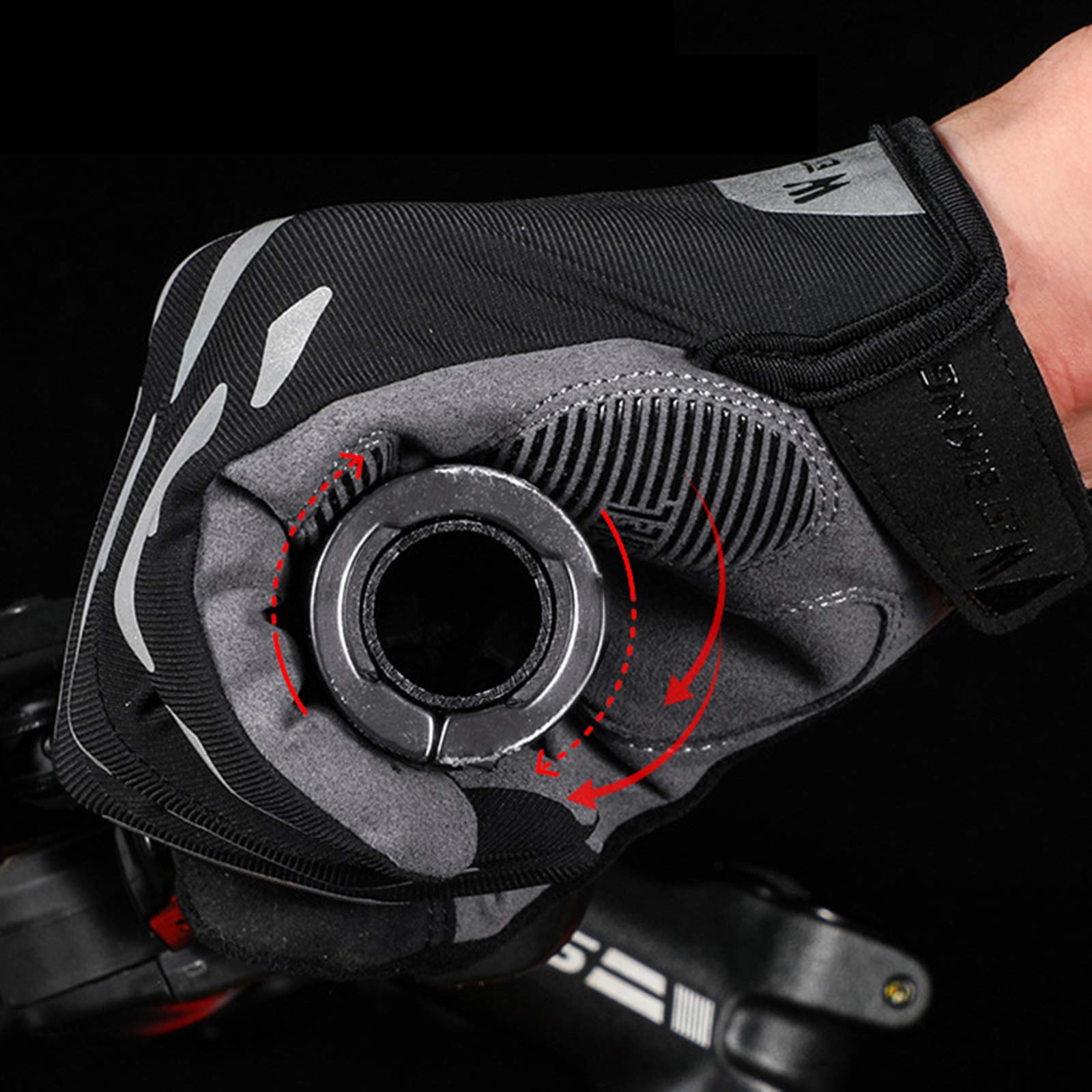Unisex Ciclismo Caccia Vela Bicicletta Touchscreen Guanti Gel Imbottito L