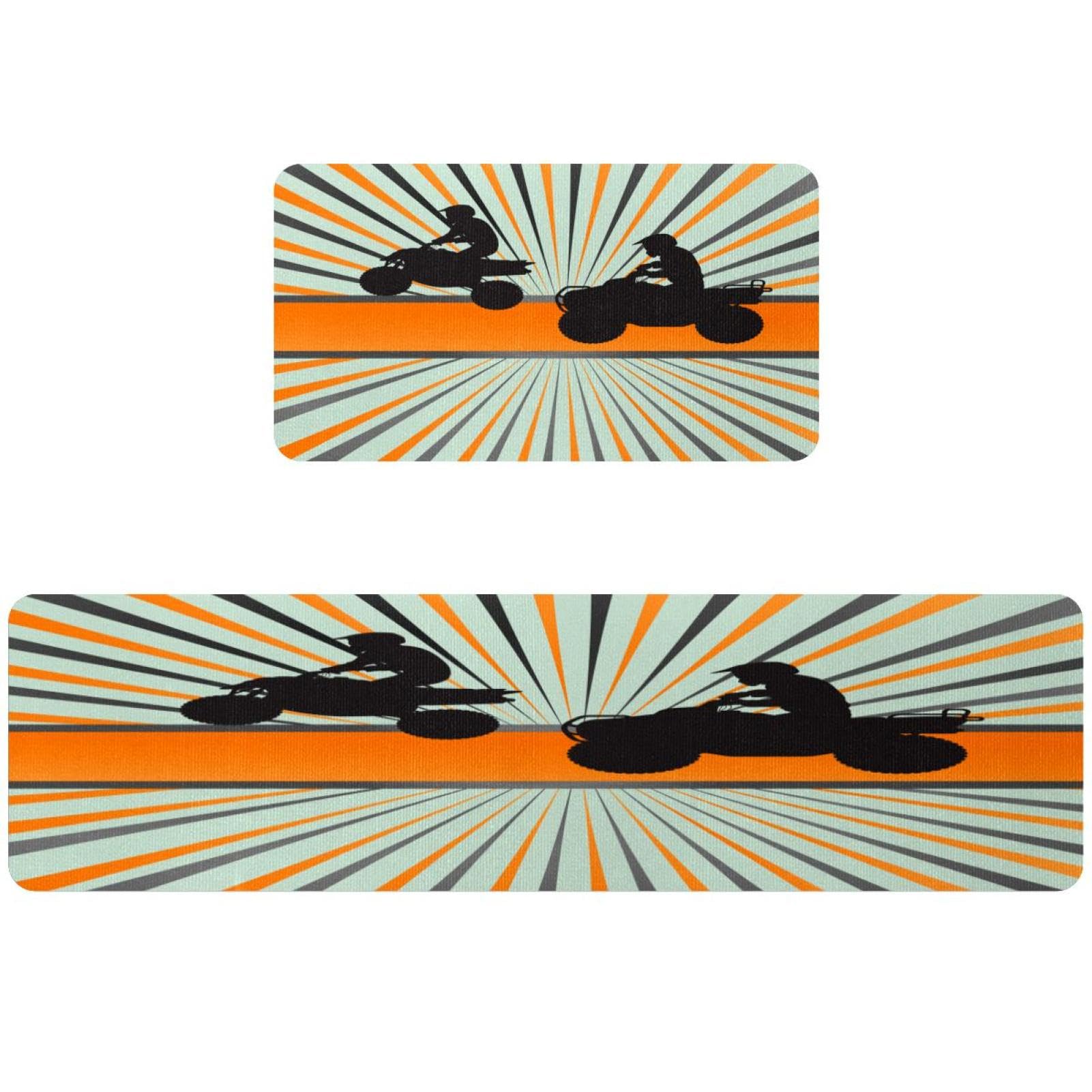 Tapis de cuisine lavables et antidérapants : lot de 2 tapis de couloir