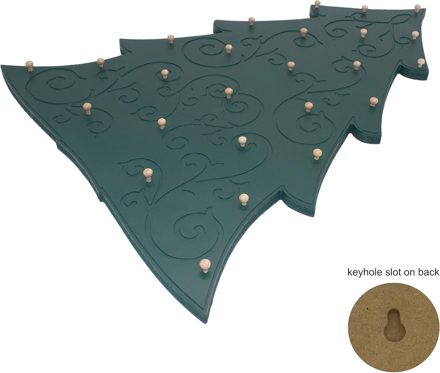 Christmas Tree ornament display for wall