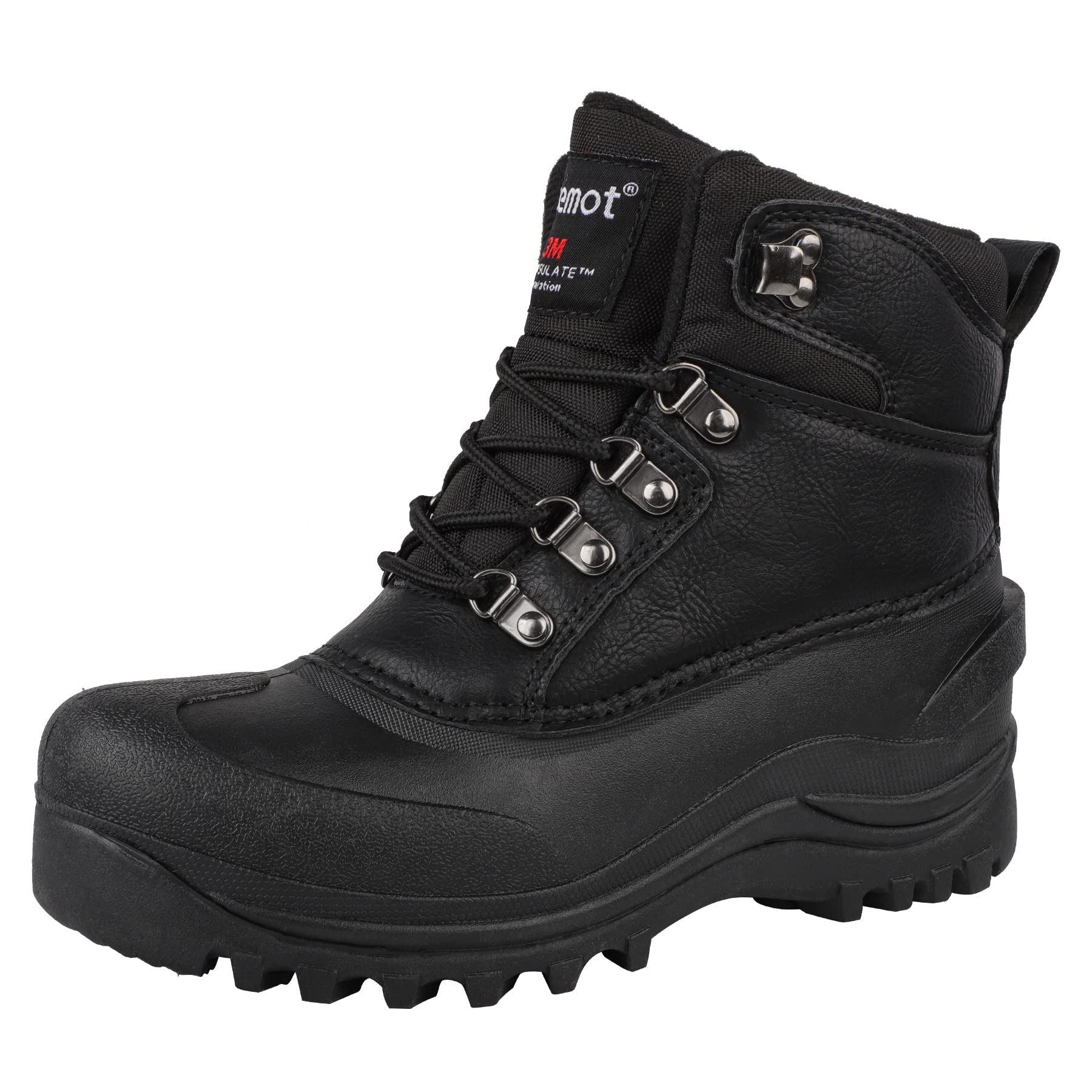 riemot Botas de Nieve para Hombre y Mujer, Botas de Senderismo Impermeables Deportes Trekking Zapatos Invierno Cálido Forro de Piel Antideslizante Sneakers, para Exterior, Casuales, Caminar, Viaje