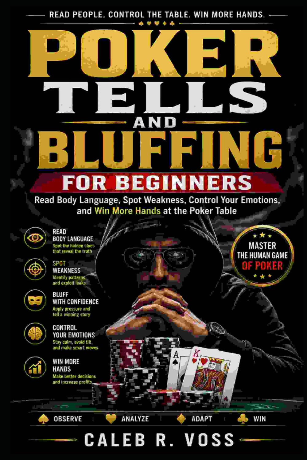 Poker Tells and Bluffing for Beginners: Read Body Language, Spot Weakness, Control Your Emotions, and Win More Hands at the Poker Table