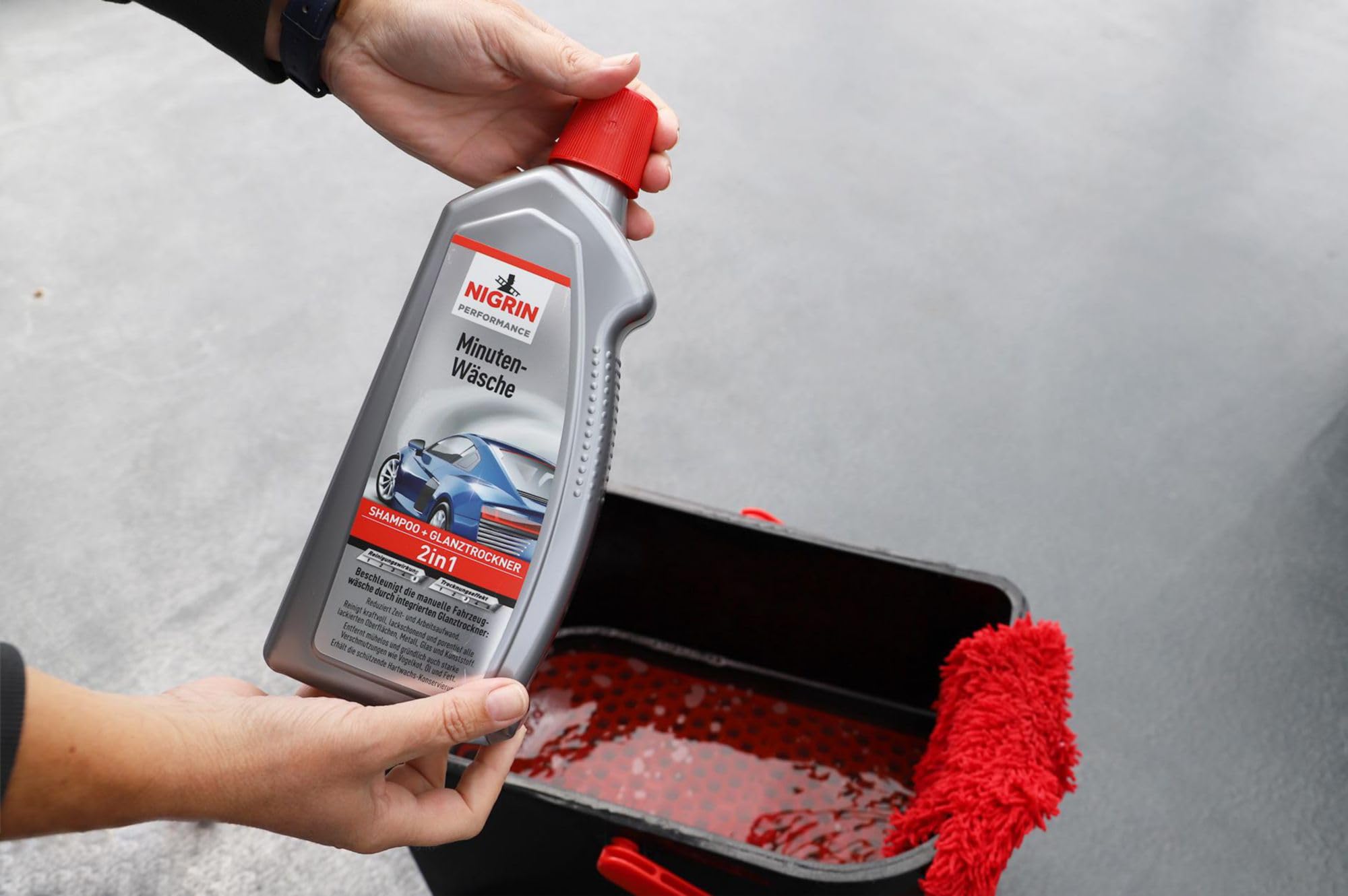 Nigrin 73877 Performance Minute Wash 2 w 1, 1 litr