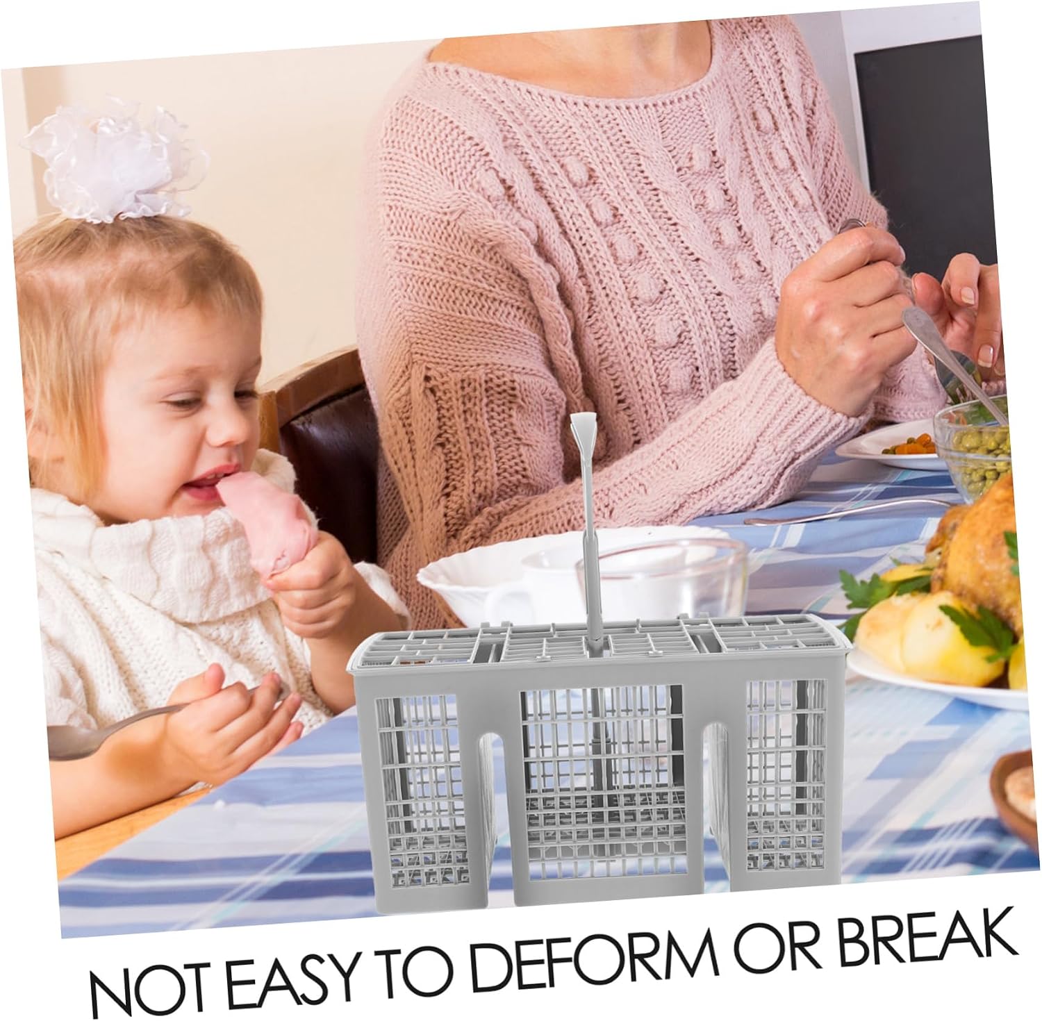 ORFOFE Dishwasher Silverware Basket Silverware Organizer for Dishwasher Accessories