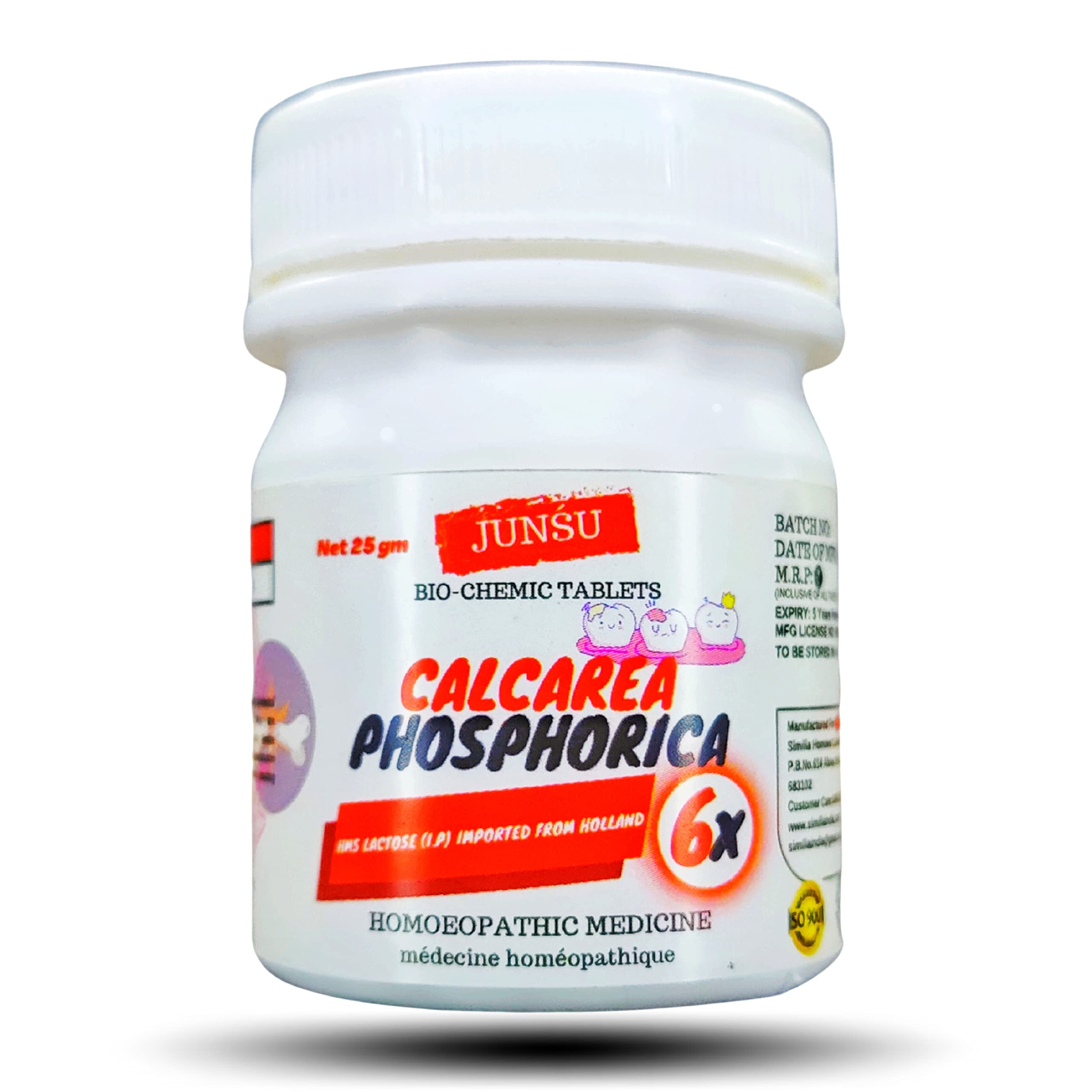 CALCAREA PHOSPHORICA 6X || PACK OF 2 (25gx2) || BY JUNSU