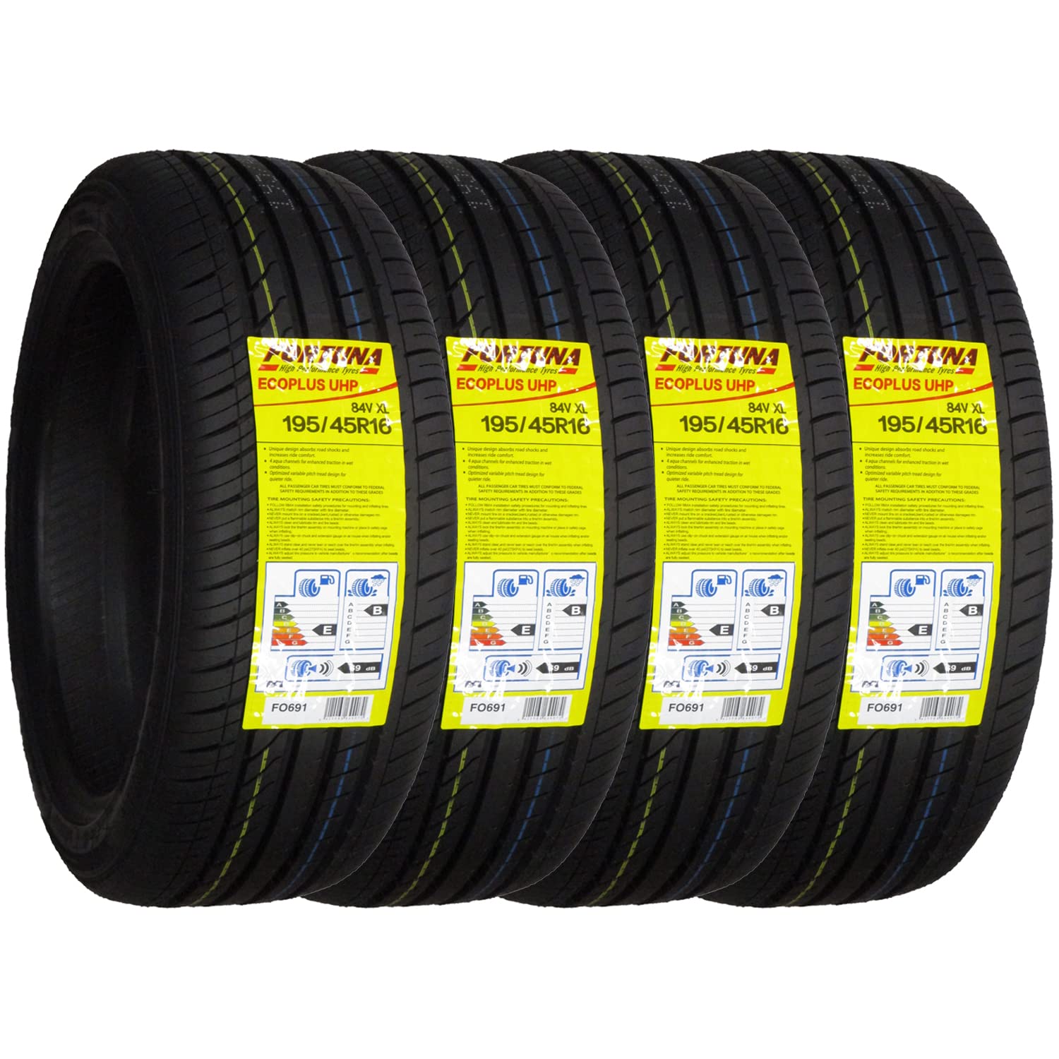 FORTUNA フォーチュナ ECOPLUS UHPZ 245/45ZR19 Amazon | フォーチュナ(FORTUNA) サマータイヤ ECOPLUS UHP 195/45R16