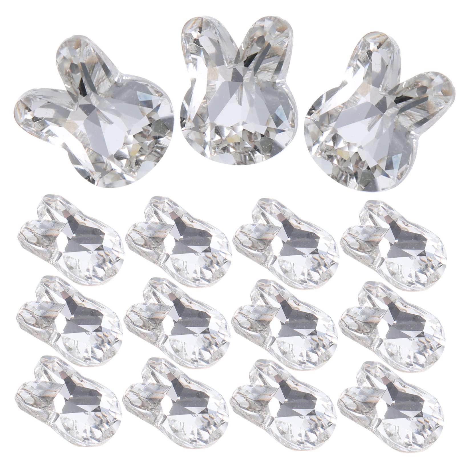 VALICLUD 4 Set Gioielli Con Diamanti Per Unghie Unghia Ornamenti Per Manicure Decalcomanie Per Le Nail Art Strass Per Unghie Ciondolo Arredamento Cristallo 20 Pezzi*4