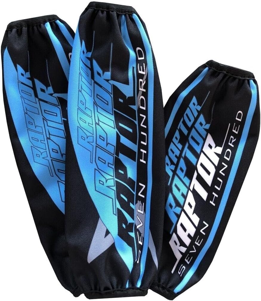Protector de amortiguador de alta calidad para ATV compatible con Yamaha Raptor 90, 400, 450, 600, 700 – duradero, resistente al agua, fácil montaje (azul 2024)